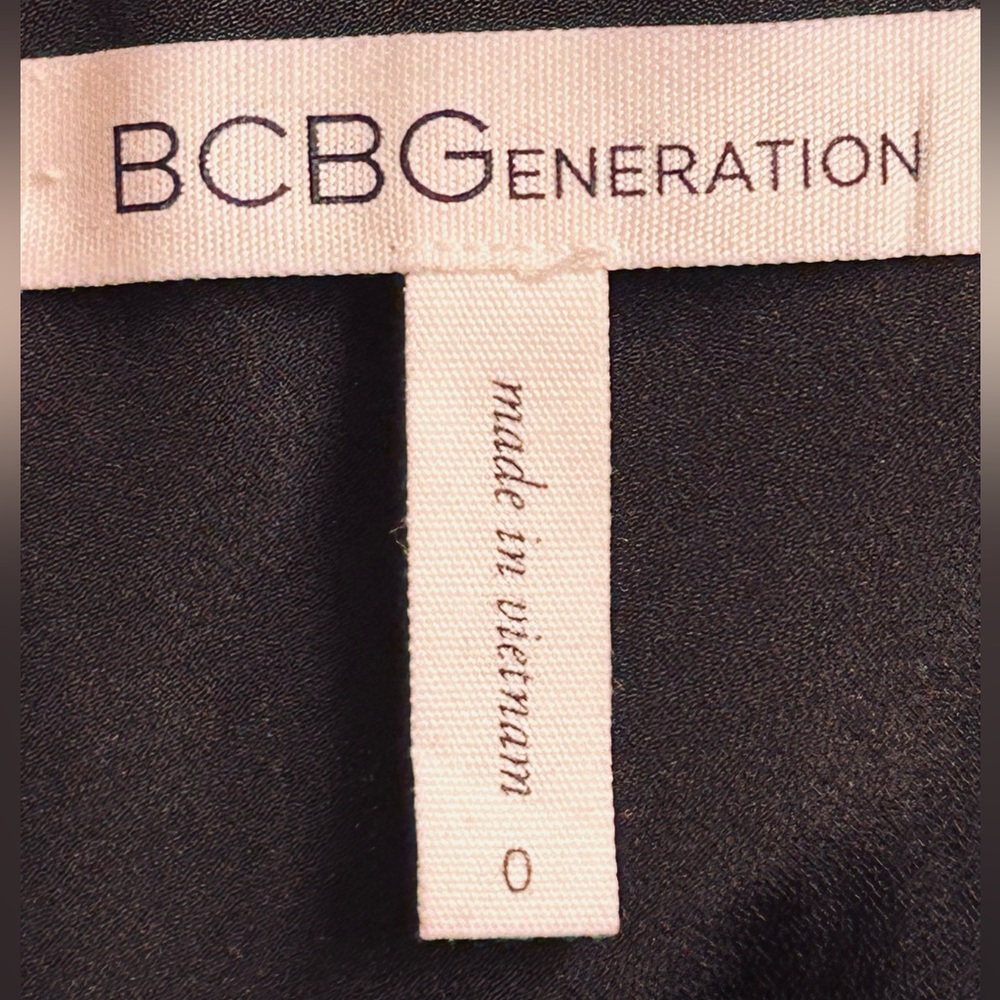 BCBGeneration Navy , Velvety dress with gold speckle & stars. Sz 0 - Picture 5 of 6